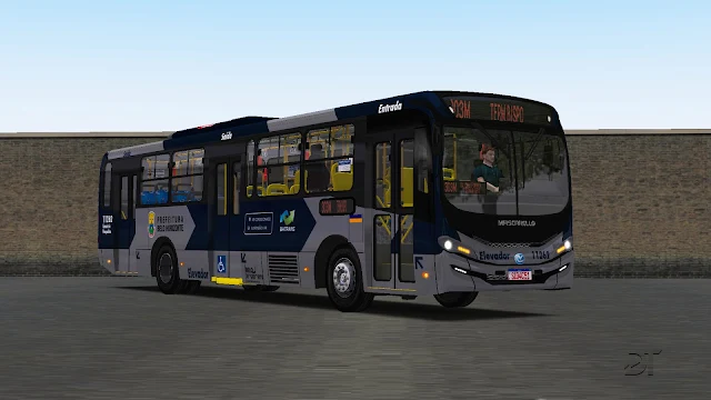 OMSI 2 – Mascarello GranVia 2024 MB OF-1726L BlueTec 6 no padrão BH